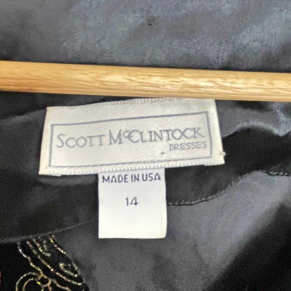Scott McClintock sparkly black velour jacket - size 14 - Picture 7 of 8